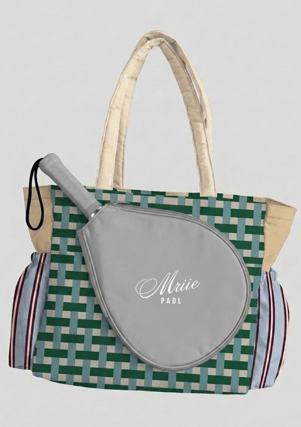 Thermal Padel Bag — Emerald Weave